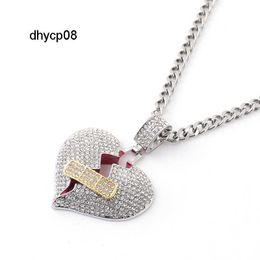 Designer Jewellery sterling silver 925 jewellery pendants iced out cuban chain with pendant 925 sterling silver heart pendant necklace