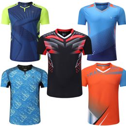 Other Sporting Goods sports t shirt Badminton shirts Men workout t shirt Tennis shirts Male table tennis tshirt Quick dry Fitness training tshirts 230808