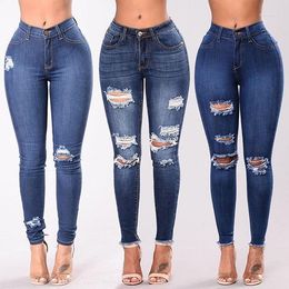 Женские джинсы эластичная дыра и тонкие леггинсы