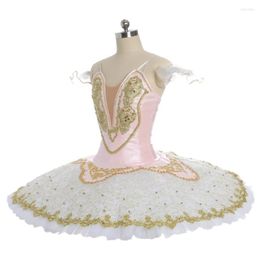 Stage Wear Professional High Quality Girls Performance Gold Ballet Tutu