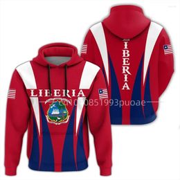 Men's Hoodies Autumn Winter Liberia Hoodie - Apex Styles Africa Zone Apparel Zipper Vintage Harajuku Tracksuit