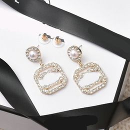 Brand Stud Earrings Designer Jewellery 18K Gold Plated Letter Earring Fashion Luxury Earring Women Accessories Mixed 20 Style