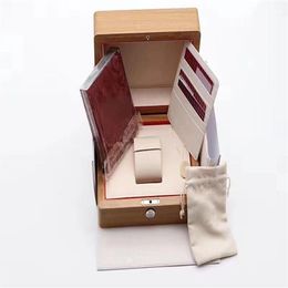 Original Matching Papers Security Card Gift Bag Top Wood Watch Box for omga Boxes Booklets Watches Print Custom Card watch ca240E