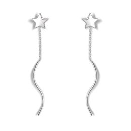 Stud 925 Silver Spanish Bear Earrings Trend Long Hanging Luxury Quality Jewelry for Women Natural Pearls Dangle Unusual Trinket p230808