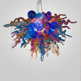 Fancy Modern Chandelier Colourful Luxury Art Ceiling Lighting Creative Hanging Sprial Pendant Lamp Home Decor Fixtures