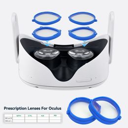 VR/AR Accessorise VR Prescription Lenses for Oculus Quest 2 Myopia Lens Anti Blue Light Glasses Magnetic Eyeglass Frame Quick Mount Accessories 230809