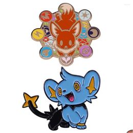 Pins Brooches Brooches Cute Kawaii Glitter Anime Cartoon Enamel Brooch Pin Jacket Lapel Metal Pins Badges Exquisite Jewellery Accessori Dhpsd