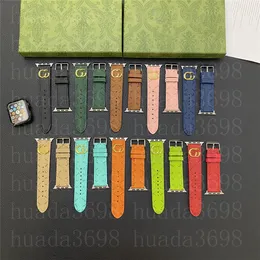 Lüks G Designer Apple Watch Band 49mm 41mm 45mm 42mm 38mm 44mm 40mm Hediye Saat Bantları Iwatch 8 7 6 5 4 3 2 1 Bant Moda Deri Bilezik