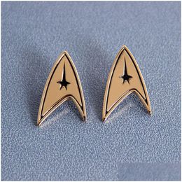 Star Trek Starfleet Enamel Brooch Pin - Alloy Metal Lapel Badge for Fashionable trifari jewelry Accessories and Gifts - Fast Drop Delivery (DH6TN)