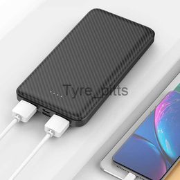 Cell Phone Power Banks 10000mAh Ultra Thin Power Bank Portable External Battery Powerbank Fast Charging Double USB OUTPUT Type C Poverbank x0809