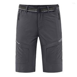 Men's Shorts 3/4 Long Pants Running Sports Outdoor Walking Hiking Nylon Casual Below Knee Trousers Males Thin