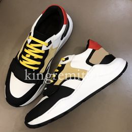 Designer Sneakers Striped Shoes Men Sneaker Brand Check Shoe Classic Platform Trainers Women Vintage Sneaker Season Flats Shoe Size 36 739