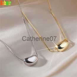 Pendant Necklaces Kshmir Fashion simple metal pendant necklace design collar chain necklace women Jewellery gifts J230809