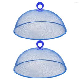 Dinnerware Sets 2 Pcs Dust Mesh Dome Metal Tent Indoor For Outdoors Dining Table Iron Household Covers