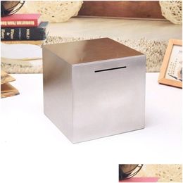 Novelty Items Stainless Steel Safe Piggy Bank Childrens High Safety 85La 230420 Drop Delivery Home Garden Dhyw9