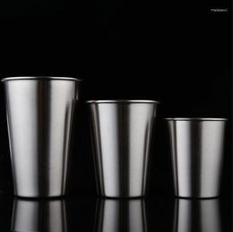 Wine Glasses 230Ml 350Ml 500Ml Pint Cups Stainless Steel Shatterproof Drinking Metal For Kids And Adults SN4483
