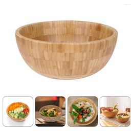 Bowls Bamboo Decor Salad Bowl Decorative Ramen Noodle Round Fruits Restaurant Rice Travel