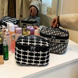 Cosmetic Cases 2023 Fashionable Small Fragrance Large Capacity Travel Cosmetics Storage Bag ins Super Fire Convenient Washing Bagstylishdesignerbags