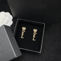 Designer Gold Earrings Stud Luxury Jewellery for Women Silver Earings Classic diamond Earring Hoop Earing fashion Jewellery G2308096Z-6