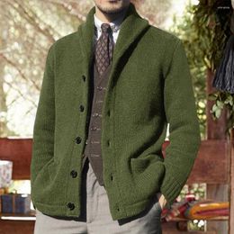 Maglioni da uomo Giacca lavorata a maglia alla moda Maglione di lana morbido Tasca cardigan Calore casual Pendolarismo