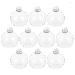 Vases Christmas Spherical Bottle Drink Containers Lids Milk Outdoor Plastic Bottles With Transparent Juice Multipurpose