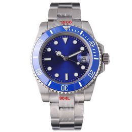 Mens watch glide luxury watches Ceramic Bezel Sapphire Glass mechanical submarine 904L steel band diving wristwatches luminous Watches Montre Christmas gift u1
