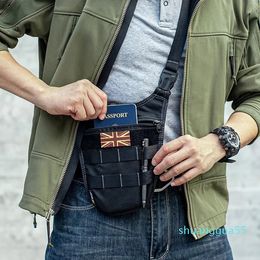 Day Packs Tactical Shoulder Bag Underarm Men Hidden Agent Combat Outdoor Travel Wallet Phone Key