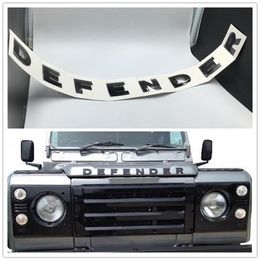 Car Accessories For Land Rover Defender Front Bonnet Emblem Logo Badge Lettering Sticker204k