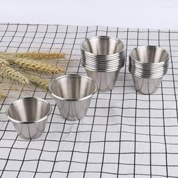 Cups Saucers 1 Pcs 1pcs Small Korean 304 Stainless Steel Wine Cup Tea