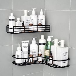 Bathroom Shelves Shelf Kitchen Organizer Corner Frame Iron Shower Caddy Storage Rack Shampoo Holder For Accessories 230809