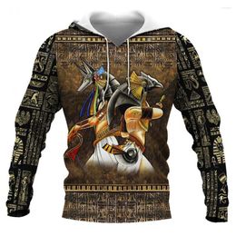 Men's Hoodies Gods Of Ancient Egypt 3D All Over Printed Fashion Hoodie Sweatshirt Unisex Streetwear Casual Zipper Jacket Pullover