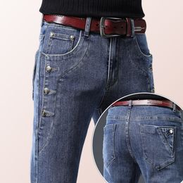 Mens Jeans Comfortable and Stylish Stretch Slim Fit The MustHave Trousers for Any Fashionable Guy 230809