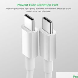 Cell Phone Cables Usb C To Type With E-Mark Chip For Redmi Note 8 Pro Quick Charge 4.0 Pd 60W Fast Charging S11 Charger Drop Deliver Dhsik