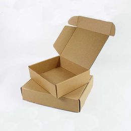 Packaging Boxes 10pcslot Brown Corrugated Paper Box Aircraft Carton Gift Packing Postal Express Package 230808