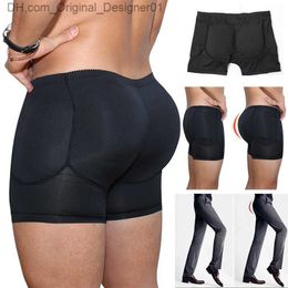 Men's Cushion Hip Booster Boot Booster Moulded Boys' Shorts Shape Underwear Boxer Men's Folding and Hip Lifting Shorts Gym Suit Z230811