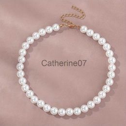 Pendant Necklaces Vintage Natural Freshwater Pearls Necklaces Korean Fashion Collarbone Chain For Women Party Banquet Gifts Jewelry Wholesale J230809