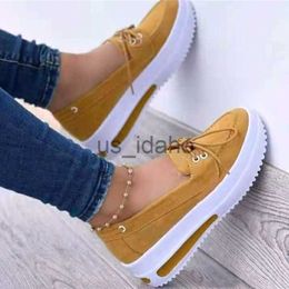 Dress Shoes Platform Boat Shoes Women Moccasins 2022 New Slip-On Sneaker Ladies Casual Thick Sole Loafer Light Weight Walking Zapatos Mujer J230808