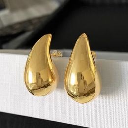 Designer earring Lightweight Hollow Stainless steel Earrings 18K gold plated waterdrop earrings tear drop Earrings for women girl 907589