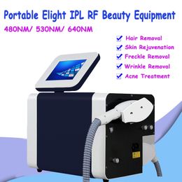 Portable Laser Hair Removal System Skin Whitening Painless Freckle Removal Elight OPT IPL Laser Beauty Machine