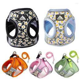 Dog Collars Small Harness Vest Reflective Puppy Leash Set For Medium Kitten Chest Strap Chihuahua Yorkies Pet Supplies