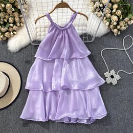 Women's Blouses Clothland Women Sweet Ruffled Blouse Halter Sleeveless Bow Tie Shirt Candy Colour Female Chic Tops Blusa WA150