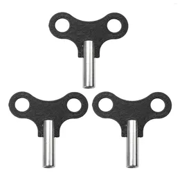 Wall Clocks 3 Pcs Three-five Winding Key Wrench Clock Tools Practical Supplies Wind-up Keys Grandfather Metal