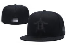 Hot Men's Fitted Houston H Hip Hop Size Hats Baseball Caps Adult Flat Peakfor Men Women Full Closed H5-8.9