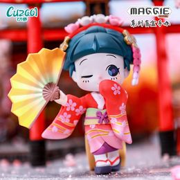 Blind box Japan Samurai Maggie Edo Street Theme Series Blind Box Toy Surprise Doll Caja Ciega Guess Bag Toys Model Kawaii Gift Mystery Box 230808