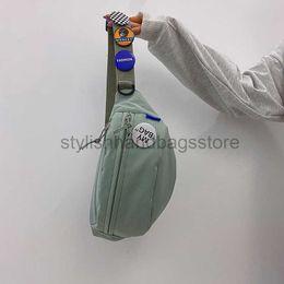 Waist Bags INS Academy Style Casual Chest Bag Women's Korean Versatile Student Crossbody Bag Waist Bag Solid Color Small Bagstylishhandbagsstore