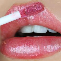 Lip Gloss Waterproof Glitter Diamond Long Lasting Transparent Pearl Mirror Water Liquid Lipstick Glaze Lips Makeup Cosmetics