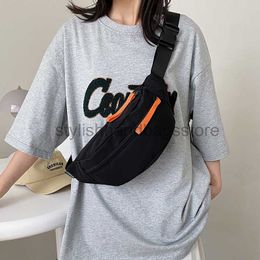 Waist Bags Crossbody Chest Bag Canvas Casual Bag Women's 2023 New Fashion Summer Sports Small Versatile Ins Waist Bagstylishhandbagsstore