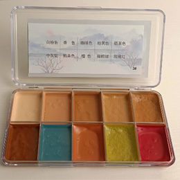 Body Paint 81012 Colours AlcoholActivated makeup Palette professional for stage film Performance Art Special Face Paintins 230808