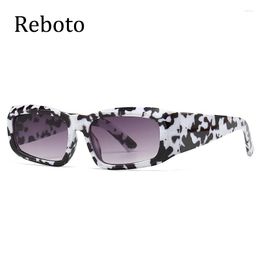 Sunglasses Rectangle Frame Square Women Men Designer Big Sun Glasses For Female Gradient Shades Eyewear