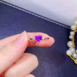 Cluster Rings LANZYO 925 Silver Amethyst Fashion Jewellery Wholesale White Gold Romantic Wedding Super Low Price J0505221agz